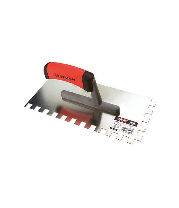 Σπάτουλα Πλακάδων 10x10 Inox Benman 130x280 70990-0