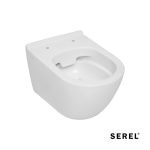 Λεκάνη Κρεμαστή Rimless Soft Close 9001SC, Serel White - Image 2