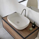 SCARABEO Glam Νιπτήρας Pearl 56x39cm 1804-301-0