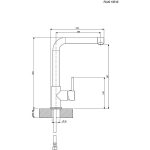 Armando Vicario Fluo Μπαταρία Κουζίνας Sabbia Με Περιστρεφόμενο Ρουξούνι 18510-1501-18423