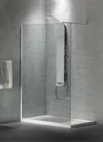 DEVON Iwis Walk-In Διαχωριστικό Ντουζιέρας White Matt (87-89)cm x h200cm Με Βραχίονα Στήριξης 100cm IW90C-300-0