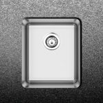 Fortinox Squadro Υποκαθήμενος Αθόρυβος Νεροχύτης Με 1 Γούρνα Από Ανοξείδωτο Χάλυβα AISI 304 (44x44)cm Λείος 28040-110-0