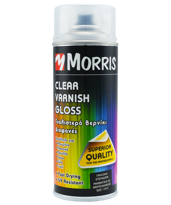 Morris Spray/Σπρέι Βερνίκι Διάφανο Clear Varnish Gloss 400ml 28530-0