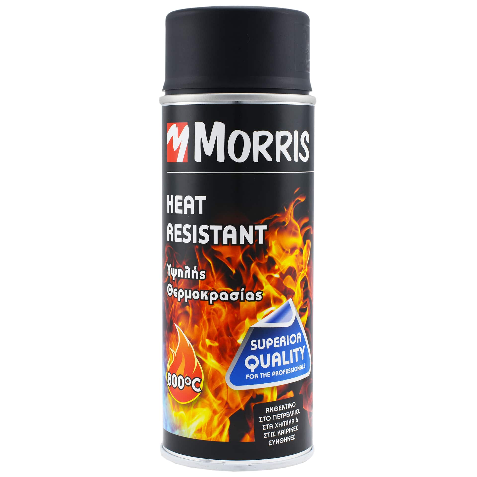 Morris Spray/Σπρέι Υψηλής Θερμοκρασίας 800c Μαύρο 400ml 28547-0