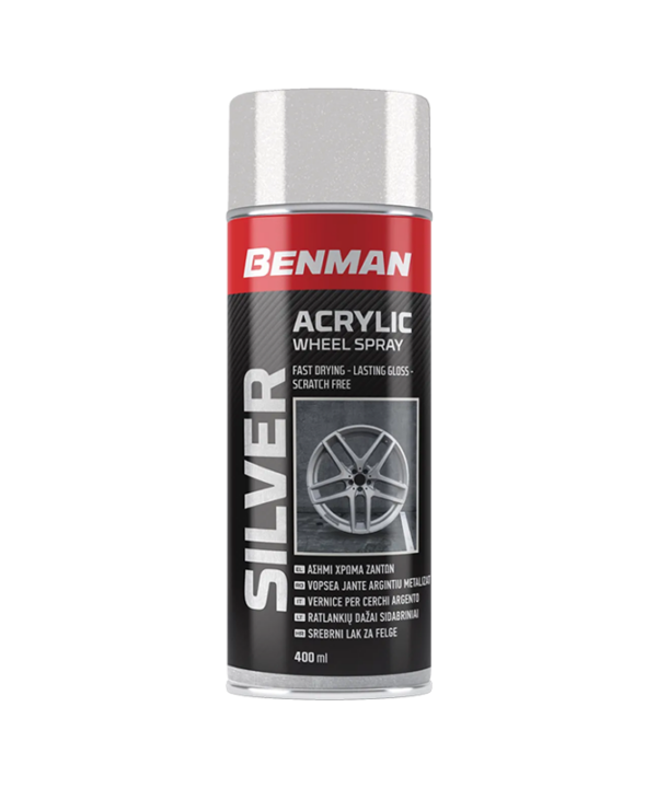 Benman Spray/Σπρέι Βαφής Ζάντας Ασημί Wheel Spray 400ml 28598