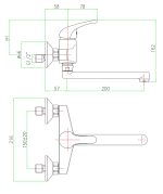 Fiore Μπαταρία Νεροχύτη Κουζίνας Altura Mia 29CR4742-5195