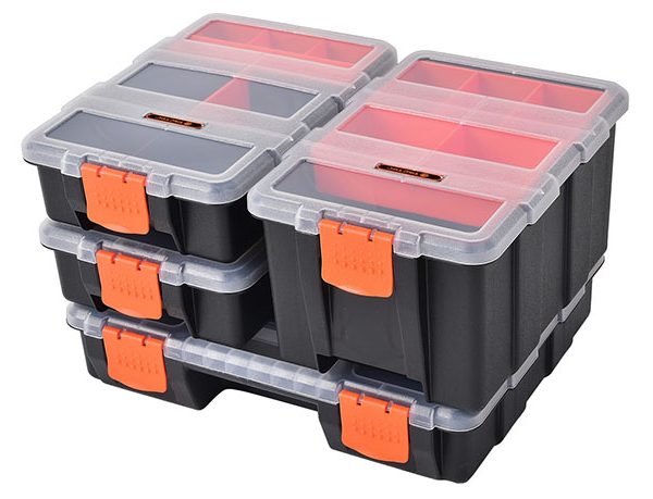 TACTIX Ταμπακιέρες Πλαστικές 4 σε 1 με Αποσπώμενα Ράφια (320020)-0