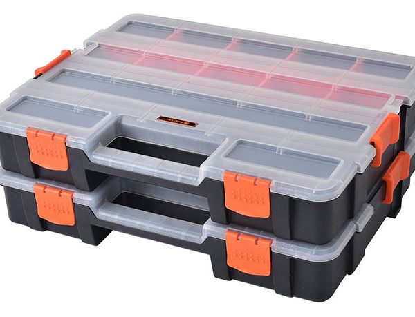 TACTIX Σετ με 2 Μονές Πλαστικές Ταμπακιέρες με Διάφανο Καπάκι (320034)-0