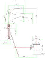 Fiore Max Μπαταρία Νιπτήρος 32CR2210-5275