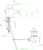 Fiore Altura Mia Μπαταρία Μπιντέ 41CR3710-5243