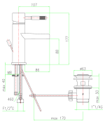 Fiore Xenon Μπαταρία Νιπτήρος Καταρράκτης 44CR5262-5436