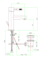 Fiore Μπαταρία Νιπτήρος Xenon 44CR5271-5178
