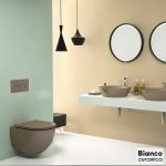 BIANCO Lenta Λεκάνη Κρεμαστή Taupe Matt  με Soft Close 381600C-530 - Image 4