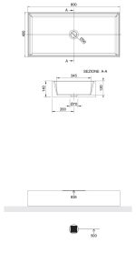 SCARABEO Teorema 80 Νιπτήρας Pearl 80x40cm 5102-301-16846