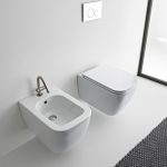 SCARABEO Teorema Clean Flush Λεκάνη Κρεμαστή 52cm Με Κάλυμμα Βακελίτη Αποσπώμενο Slim Soft Close 512600SC-300-17276