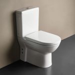 SEREL Vela Back To Wall Λεκάνη 61cm Πίσω/Κατωστόμια Κομπλέ Με Κάλυμμα Βακελίτη Απλό 671200-300-17459