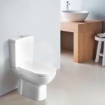 SEREL Vela Rimless Λεκάνη 60cm Πίσω/Κατωστόμια Κομπλέ Με Κάλυμμα Βακελίτη Απλό 674600-300-17464