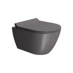 GSI Pura Swirl Λεκάνη Κρεμαστή Bistro Με Κάλυμμα Βακελίτη Αποσπώμενο Slim Soft Close 881600SC-530-0