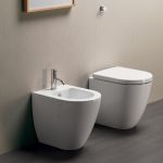 GSI Pura Swirl Back To Wall Λεκάνη 50cm Πίσω/Κατωστόμια Με Λευκό Κάλυμμα Βακελίτη Αποσπώμενο Soft Close 882000C-300-17174