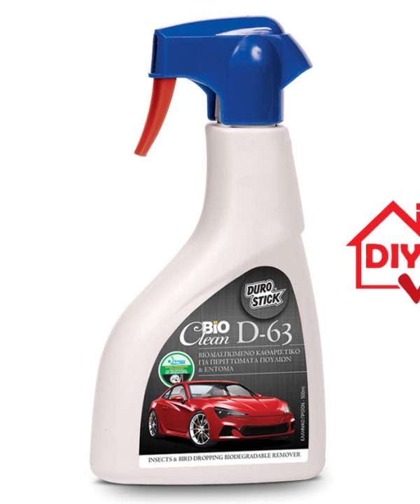Durostick D-63 Βιοδιασπώμενο Καθαριστικό Για Περιττώματα Πουλιών & Έντομα 500ml-0