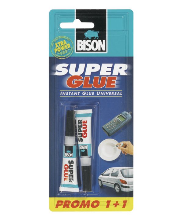 BISON Κόλλα Στιγμής - Super Glue Προσφορά 1+1-0