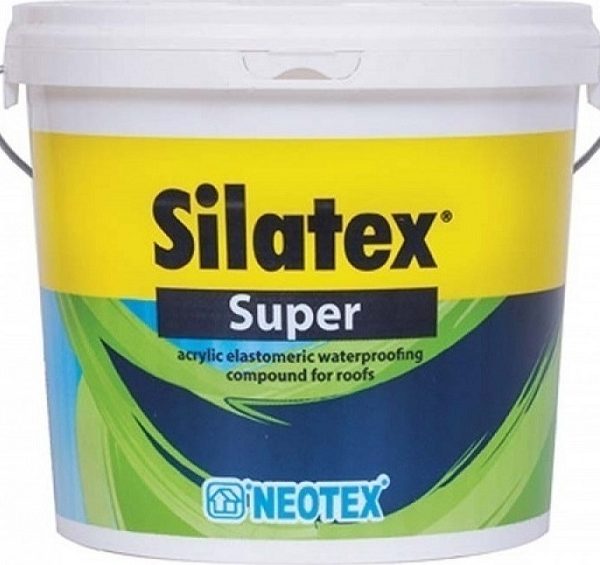 Neotex Silatex Super Μονωτικό Ακρυλικό Στεγανωτικό Ταράτσας Λευκό 5kg-0