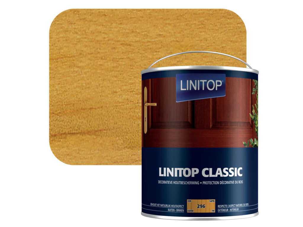 Linitop Διακοσμητικό Προστατευτικό Βερνίκι Εμποτισμού Για Ξύλο 1lt Έλατο Σατινέ-0