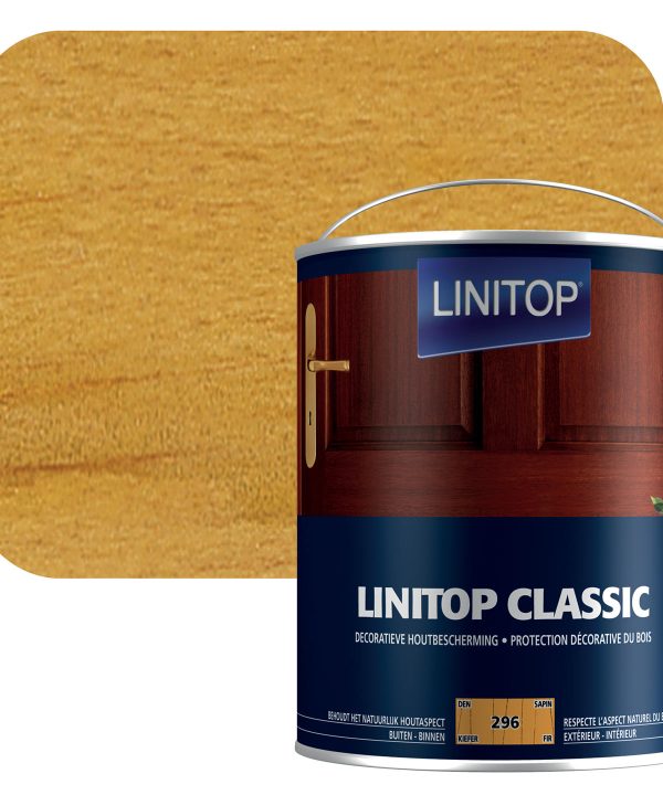 Linitop Διακοσμητικό Προστατευτικό Βερνίκι Εμποτισμού Για Ξύλο 1lt Έλατο Σατινέ-0