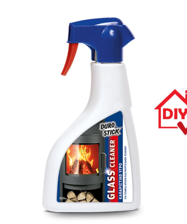 Durostick Glass Cleaner Καθαριστικό Υγρό Για Τζάμια Απλών Και Ενεργειακών Τζακιών 500ml-0