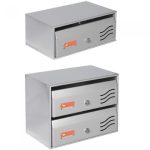 Γραμματοκιβώτιο Πολυκατοικίας 406 Φλωρεντία Ασημί-0