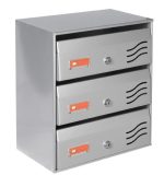 Γραμματοκιβώτιο Πολυκατοικίας 406 Φλωρεντία Ασημί-1509