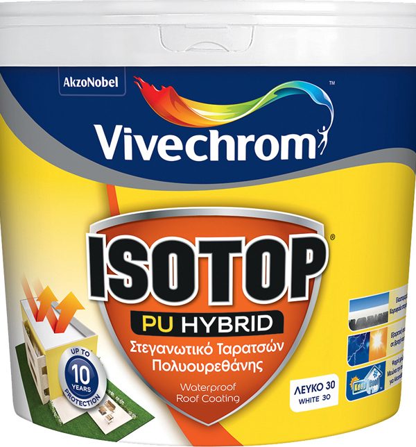 Isotop Pu Hybrid Μονωτικό - Στεγανωτικό Ταρατσών Vivechrom 0.75lt-0