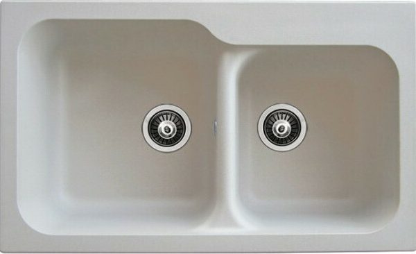 Duralit Ένθετος Συνθετικός Νεροχύτης (83x50)cm White Kz200-300-0