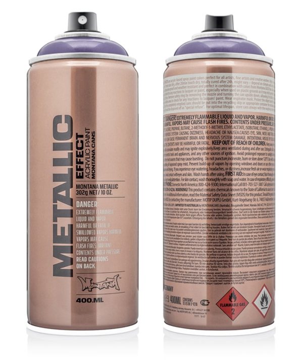 Montana Gold Plum Metallic Effect Spray Paint 400 ml-0