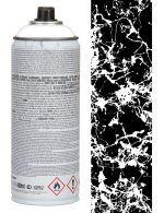 Montana Black Artist Spray Paint White Marble Effect 400ml-5128
