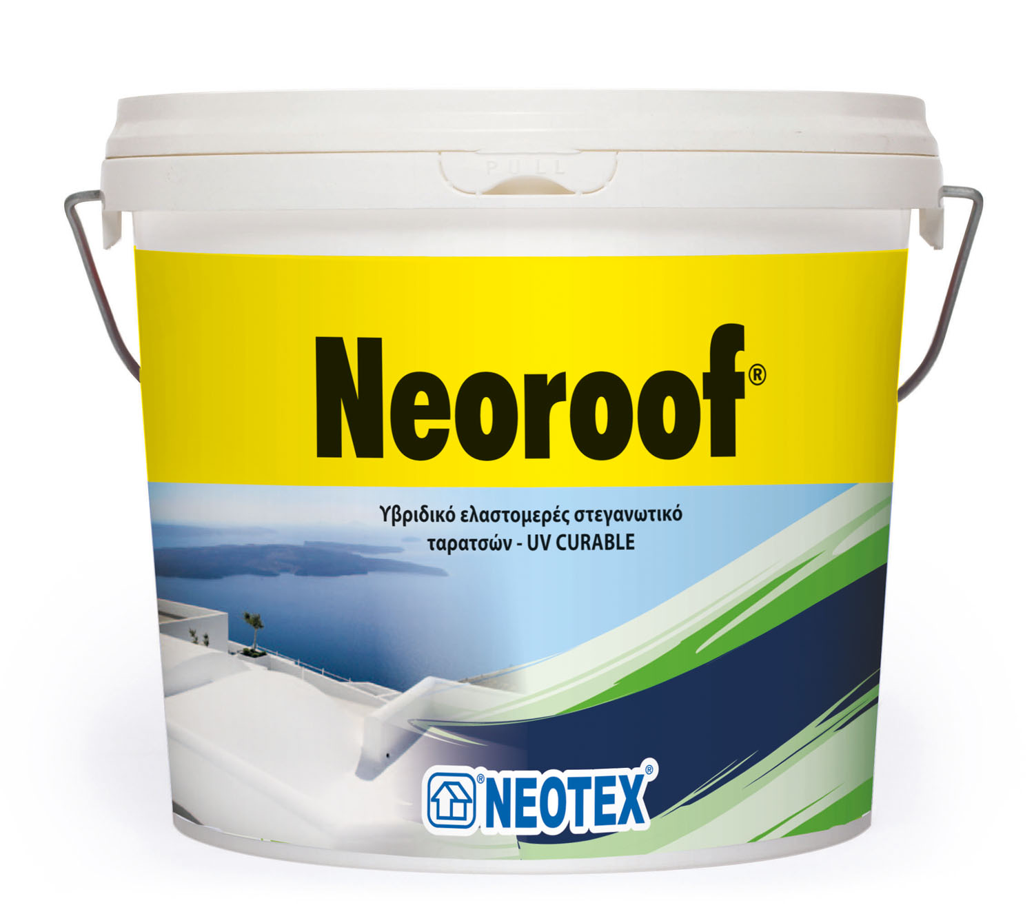 Neotex Neoroof Στεγανωτικό Ταρατσών Λευκό 4 kg-0