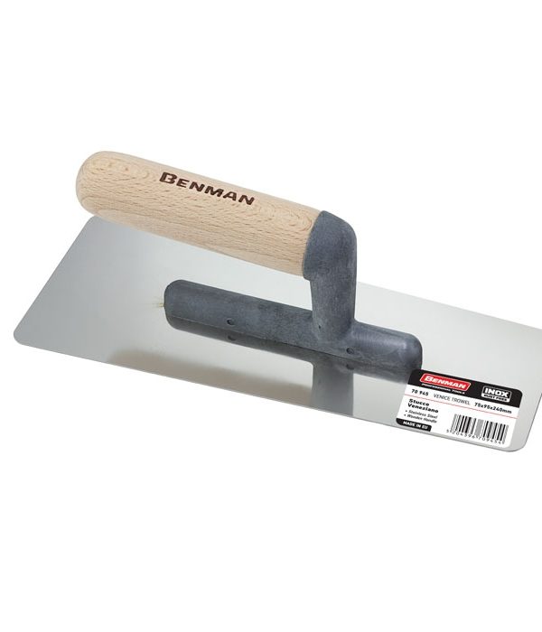 Σπάτουλα Stucco Veneziano Τραπεζοειδής Ιnox Benman 75x95x240 70945-0