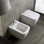 SCARABEO Teorema Clean Flush Λεκάνη Κρεμαστή Pearl Με Κάλυμμα Βακελίτη Αποσπώμενο Slim Soft Close 512600SC-301-16830