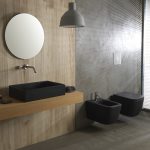 SCARABEO Teorema Clean Flush Λεκάνη Κρεμαστή Ardesia Με Κάλυμμα Βακελίτη Αποσπώμενο Slim Soft Close 512600SC-401-16834