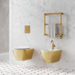 PURA Swirl Gold Κρεμαστή Λεκάνη / 55 εκ. -16733