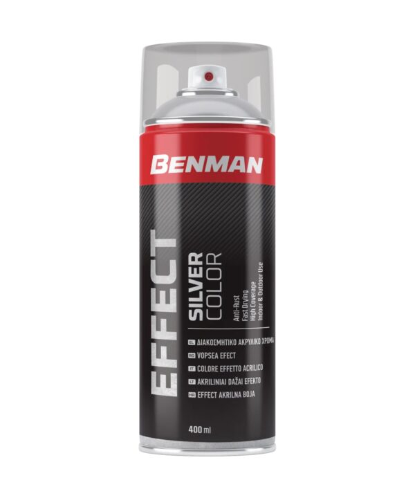 Beman Spray/Σπρέι Ακρυλικό Effect Ασημί 400ml 28540