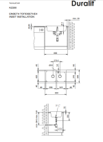 Duralit Ένθετος Συνθετικός Νεροχύτης (83x50)cm White Kz200-300-18030