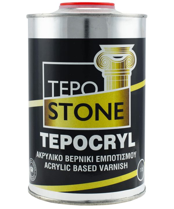 Tepostone Tepocryl Διαφανές Ακρυλικό Βερνίκι Εμποτισμού Γυαλιστερό 1lt-0