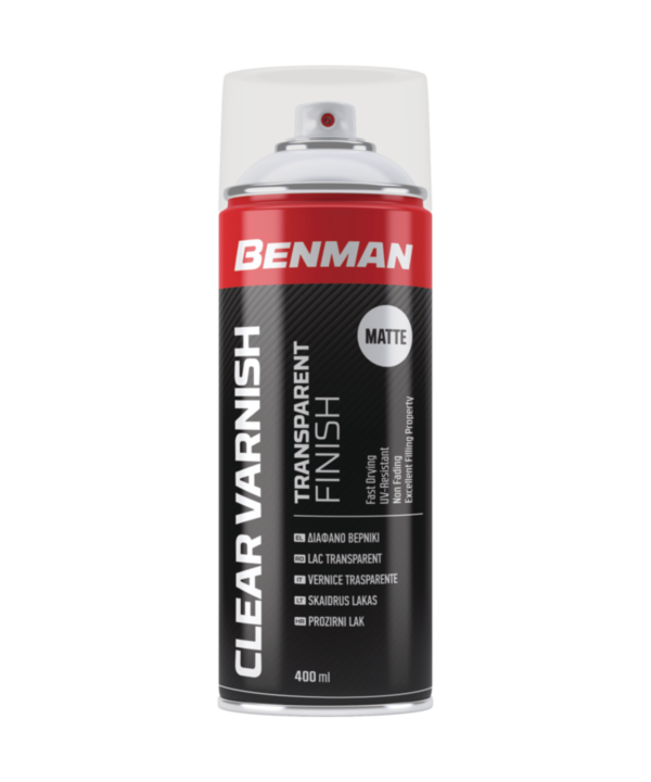 Benman Spray/Σπρέι Βερνίκι Διάφανο Clear Varnish Matt 400ml 28531