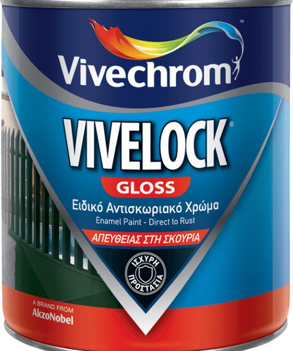 Vivechrom Αντισκωριακό Χρώμα Vivelock 750ml Αποχρώσεις Γυαλιστερό-0
