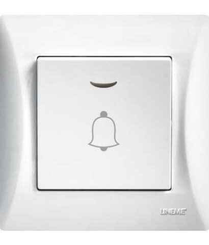 Μπουτόν Κουδουνιού Με Λυχνία Lineme Λευκό 50-00108-1-0