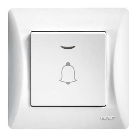 Μπουτόν Κουδουνιού Με Λυχνία Lineme Λευκό 50-00108-1-0