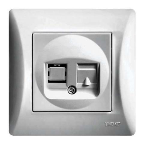 Πρίζα Data RJ45 Ασημί Ματ 50-00118-5-0
