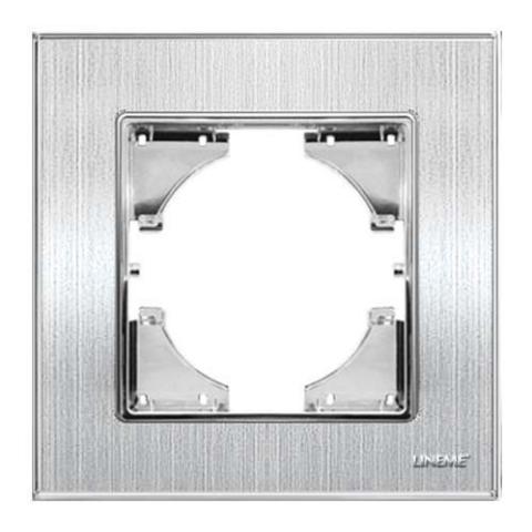 Πλαίσιο Μονό Lineme Ασημί Μεταλλικό 50-00121-18-0