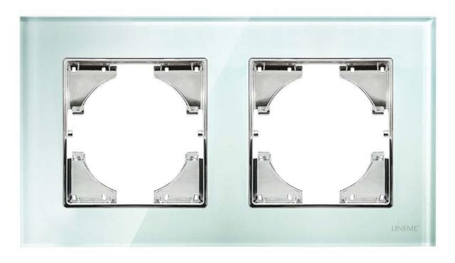 Πλαίσιο Διπλό Οριζόντιο Lineme Βεραμάν Γυαλί 50-00122-24-0